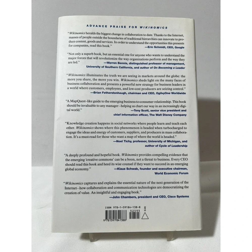 Wikinomics‎ Hardcover Business Strategy Innovation Collaboration Leadership Book